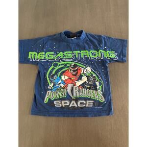 Vintage 90s Saban’s Power Rangers in Space All Over Print Graphic Tee Med 5-6